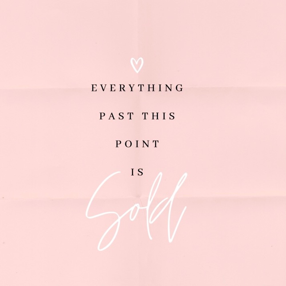 Sold beyond here ->